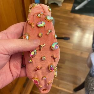 Lele Sadoughi Sleeping Beauty Radiant Rose Pink Tiara Crystal Headband Disney